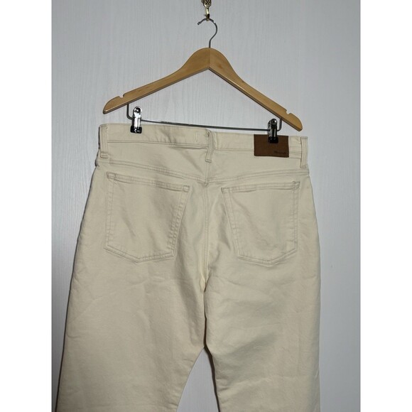 Madewell 1991 Straight-Leg Jean Mens 36 30 White Ecru Relaxed Flex Denim 90s New - Picture 10 of 16